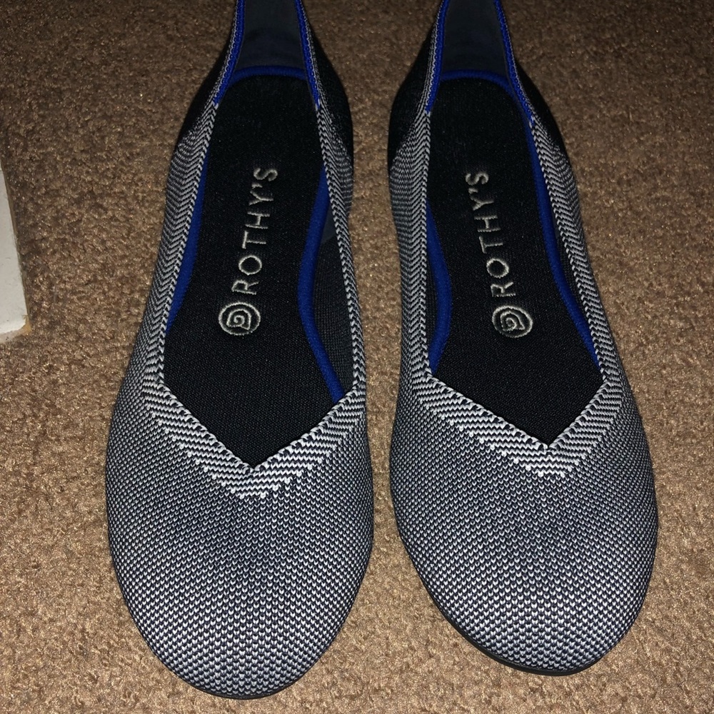 Grey Birdseye Rothys, Sz 9 UC